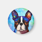 Cosmic Boston Terrier Magnet (Vorne)