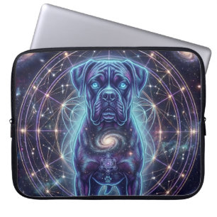 Cosmic Boxer Dog Zodiac Cyber Galaxy 15 Inch Laptopschutzhülle