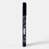 Cosmic Boxer Dog Zodiac Cyber Galaxy iPhone Case (Rückseite / Rechts)