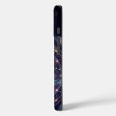 Cosmic Boxer Dog Zodiac Cyber Galaxy iPhone Case (Rückseite / Links)