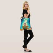 Cosmic Brew: Astronauts Kaffee-Traum Tasche (Am Model)