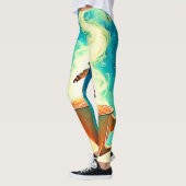 Cosmic Brew: Astronauts Traum vom Kaffee Leggings (Links)