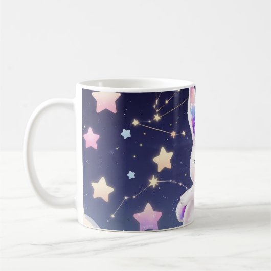 Cosmic Bunny Mug – Celestial Rabbit Kaffeetasse (Links)