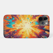 Cosmic Burst Abstract Splatter Art Case-Mate iPhone Hülle (Rückseite (Horizontal))
