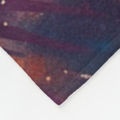 Cosmic Burst Abstract Splatter Art Fleecedecke (Ecke)