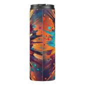 Cosmic Burst Abstract Splatter Art Thermosbecher (Rückseite)