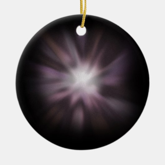 Cosmic Burst Artwork Keramik Ornament (Vorne)