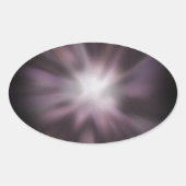 Cosmic Burst Artwork Ovaler Aufkleber (Vorderseite)