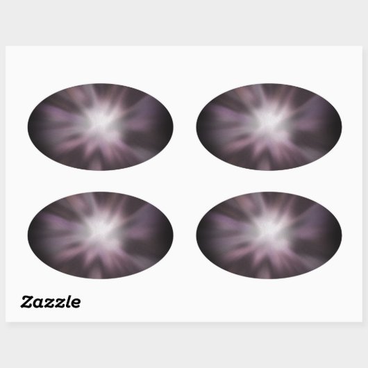 Cosmic Burst Artwork Ovaler Aufkleber (Blatt)