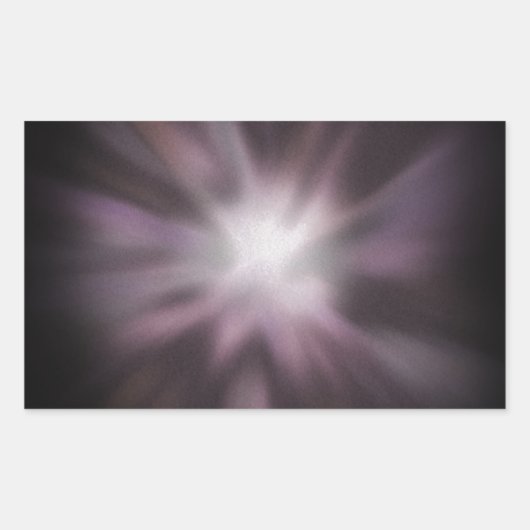 Cosmic Burst Artwork Rechteckiger Aufkleber (Vorderseite)