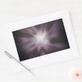 Cosmic Burst Artwork Rechteckiger Aufkleber (Umschlag)