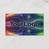 Cosmic Burst Galaxy Reiki Healer Company Logo Visitenkarte (Vorderseite)