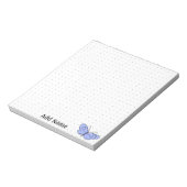 Cosmic Butterfly Custom Dot Grid Notizblock (Rotiert)