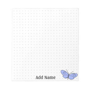 Cosmic Butterfly Custom Dot Grid Notizblock