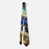 Cosmic Butterfly Fantasy Artwork Krawatte (Rückseite)