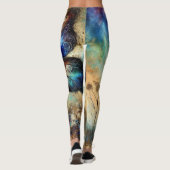 Cosmic Butterfly Fantasy Artwork Leggings (Rückseite)