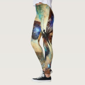 Cosmic Butterfly Fantasy Artwork Leggings (Links)