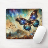 Cosmic Butterfly Fantasy Artwork Mousepad (Mit Mouse)
