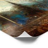 Cosmic Butterfly Fantasy Artwork Poster (Ecke)