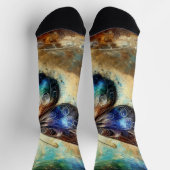 Cosmic Butterfly Fantasy Artwork Socken (Oben)