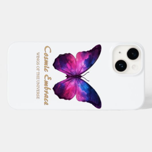 Cosmic Butterfly Galaxy Wings Case-Mate iPhone Hülle (Rückseite (Horizontal))