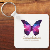 Cosmic Butterfly Galaxy Wings Schlüsselanhänger (Vorderseite)