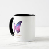 Cosmic Butterfly Galaxy Wings Tasse (Vorderseite Links)