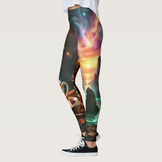 Cosmic Café Leggings - Ritter (Links)