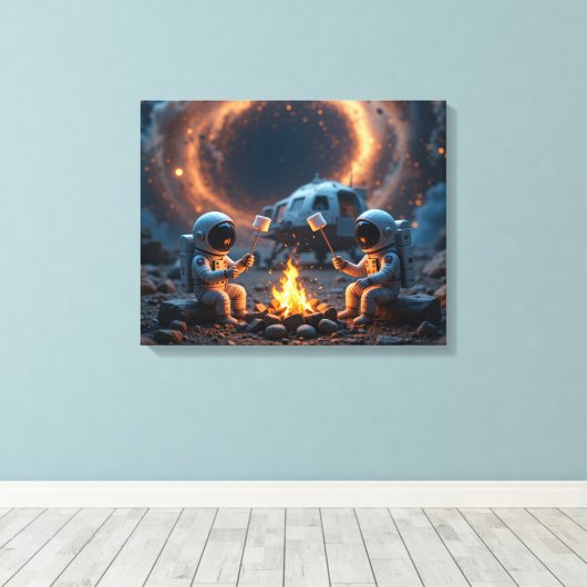 Cosmic Campfire Leinwanddruck (Insitu (Holzboden))