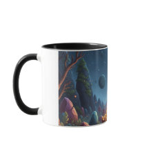Cosmic Campfire Magic Forest Kaffeetasse