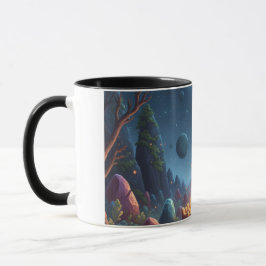 Cosmic Campfire Magic Forest Kaffeetasse