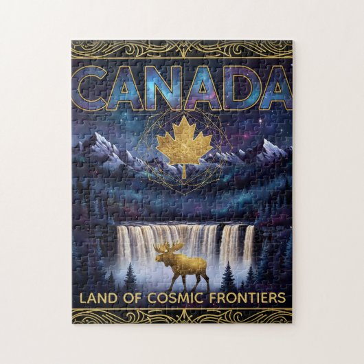 Cosmic Canada Nature Celestial Art Puzzle (Vertikal)