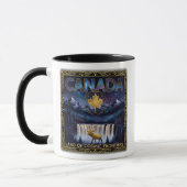 Cosmic Canada Nature Celestial Art Tasse (Links)
