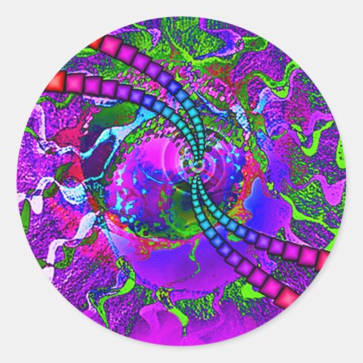 Cosmic Candy ! Runder Aufkleber (Vorderseite)