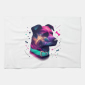 Cosmic Canine Graphic Tee Geschirrtuch (Horizontal)