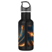 Cosmic Cannon Chaos Edelstahlflasche (Rückseite)