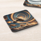 Cosmic Cannon Chaos Getränkeuntersetzer (Linke Seite)