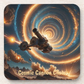 Cosmic Cannon Chaos Getränkeuntersetzer (Vorderseite)