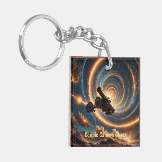 Cosmic Cannon Chaos Schlüsselanhänger (Vorderseite links)