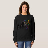 Cosmic Canvas  Graffiti and Space fans Sweatshirt (Vorne ganz)