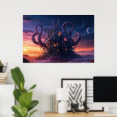 Cosmic Castle aus Eons langer Vergangenheit Poster (Heimbüro)