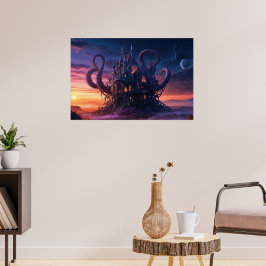 Cosmic Castle aus Eons langer Vergangenheit Poster