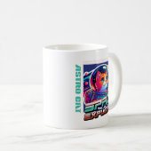 Cosmic Cat Astronaut Mug Kaffeetasse (VorderseiteRechts)