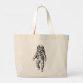 Cosmic Cat Astronaut Tote Bags Jumbo Stoffbeutel (Rückseite)
