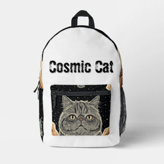Cosmic Cat Bedruckter Rucksack