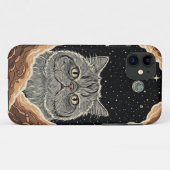 Cosmic Cat Case-Mate iPhone Hülle (Rückseite (Horizontal))
