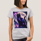 Cosmic Cat - Celestial Dreamer Design T-Shirt (Vorderseite)