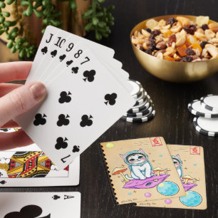 Cosmic Cat Dreams Poker Deck Spielkarten