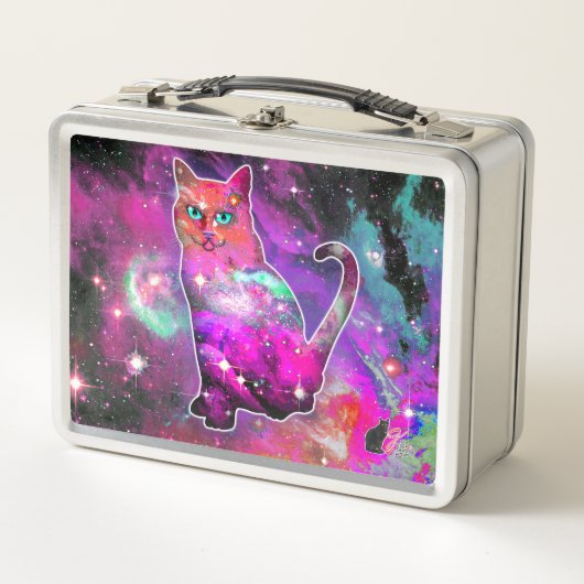 Cosmic Cat Iota Metal Lunchbox (Vorderseite)
