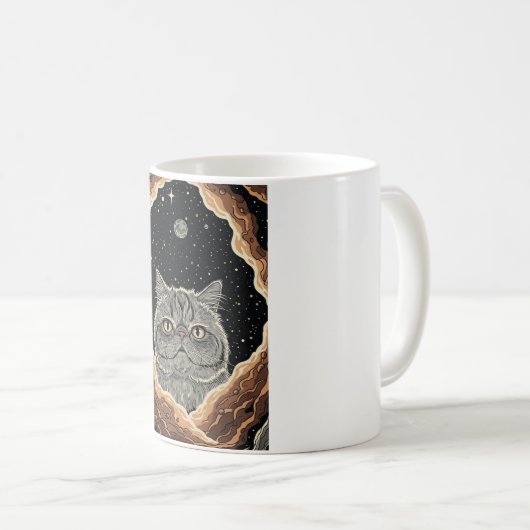 Cosmic Cat Kaffeetasse (VorderseiteRechts)